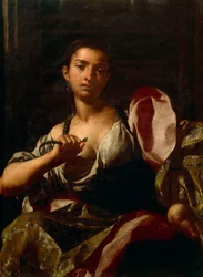 Kleopátra, szerző: Giuseppe Bonito (1707-1789), olaj, vászon, 99x74 cm, Ptolemaioszi királyság
