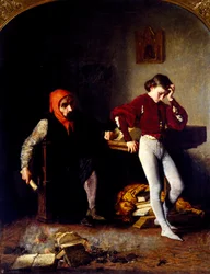 Lara gróf, Giuseppe Boschetto (1841-1918), olaj, vászon, 99x77 cm.
