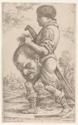 Dávid Góliát fejét viszi, amit a hajánál fogva tart, 1620-30.