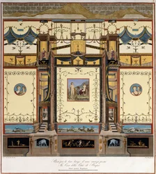 Hosszú fal egy pompeji ház szobájában