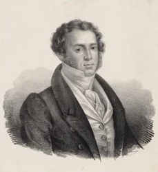 Saverio Mercadante zeneszerző portréja 1795-1870.