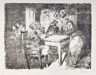Az asztalnál, 1907 körül (litho)