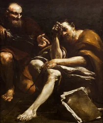 Démokritosz és Hérakleitosz,1730 (olaj, vászon)