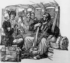 Alphonse Daudet, Milánó, Tartarin egy hintón Tartarinnak az Alpokban