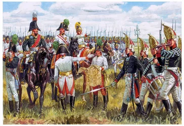 Első birodalom: A harmadik koalíció osztrák-orosz vezérkara 1805-ben - Első birodalom: osztrák-orosz vezérkar 1805-ben - Illusztráció: Giuseppe Rava