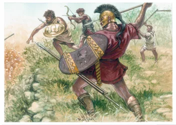 Macedón Királyság: a könnyű gyalogság katonái - Macedónia (ókori királyság): a könnyű gyalogság katonái - Illusztráció: Giuseppe Rava