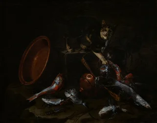 Egy halat lopó macska, 1660-as évek vége.