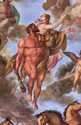 Artemist ábrázoló részlet, Herkules apoteózisa