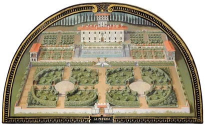 Villa Medicea La Petraia (középkori mag, a Brunelleschi család székhelye; 1575–1589 I. Ferdinando esetében