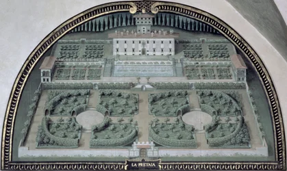 Villa della Pretaia a Medici-villákat ábrázoló lunetták sorozatából