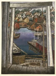 Gloucester kikötője, 1925 körül