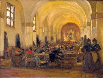 Dohánygyár Sevillában (olajfestmény)
