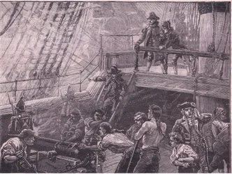Rodney admirális bombázza Le Havre-t i.sz. 1759-ben