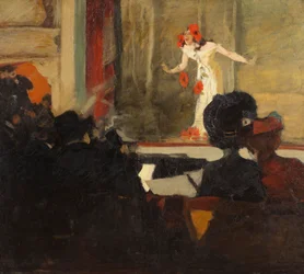 Music-Hall jelenet, 1900 körül