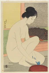 Nő a fürdőben, 1915 október