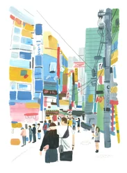 Akihabara, 2015 (olaj, papír)