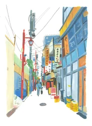Shinjuku, 2015 (olaj, papír)