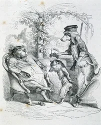 The Two Dogs and the Riffler Fox – Grandville