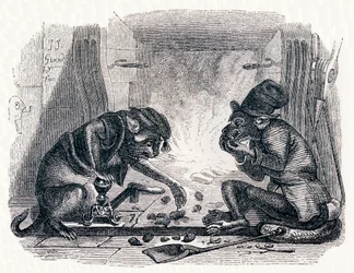 A szamár és a macska (Le singe et le chat) – La Fontaine meséi