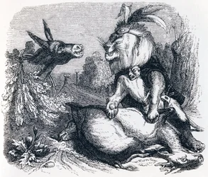 Oroszlán- és szamárvadászat – La Fontaine meséi