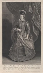 Joanna osztrák, toszkánai nagyhercegnő portréja, kb. 1707