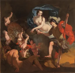 A Vénusz fegyvereket ajándékoz Aeneasnak, 1668.