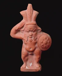 Bes egyiptomi háziisten szobra