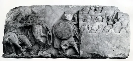 A Nereida frízének metszete Xanthusban, Kr.e. IV. században (dombormű)