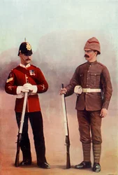 „Színes őrmester és közlegény Khakiban, Gloucester Ezred”, 1900.