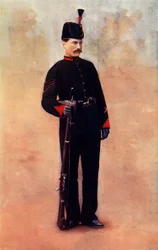 „A király királyi puskáinak őrmestere”, 1900.