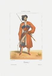 Egy kabard férfi A Kaukázus jelenetei, tájai, szokásai és viselete, 1840