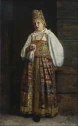 Kurszki nő hagyományos orosz ruhában, 1871