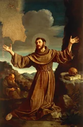 Assisi Szent Ferenc a Stigmát fogadja (olaj, vászon)