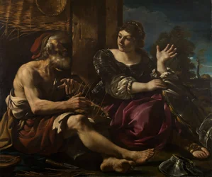 Erminia és a juhász, 1619-20.