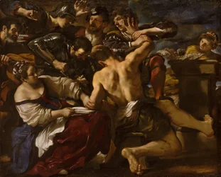 Sámson fogságban a filiszteusoknál, 1619