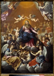 A Szűz megkoronázása. Guido Reni, az Il Guidónak nevezett festő (1575-1642) műve