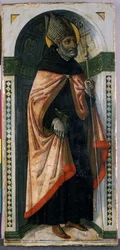 Szent Ágoston, 1500 körül (tempera fán)