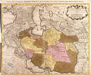 Perzsia térképe (rézkarc