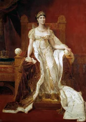 Josephine de Beauharnais francia császárnő (1763-1814) egészalakos portréja Guillaume Lethiere (1760-1832) festménye 1807 V. 2,15 x 1,49 m - Josephine de Beauharnais francia császárnő (1763-1814) egészalakos portréja. Guillau festménye