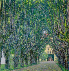 Avenue a Kammer-kastély parkjában, 1912