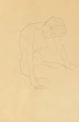 Tanulmány egy női aktról, 1908-1909 körül
