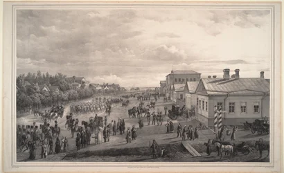 Chevalier Gardes Throwgh Krasnoye Selo parádéja, 1848
