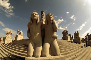 Vigeland szobor, Frognerparken, Oslo, Norvégia, Európa