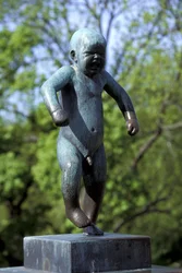 szobor, Frognerparken, Oslo, Norvégia, Európa