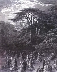 Egy Chiswick Fete, "London, egy zarándoklat"-ból, írta William Blanchard Jerrold (1826-84), metszett Stephane Pannemaker (1847-1930), pub. 1872 (metszet)