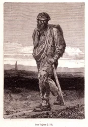 Jean Valjean - Victor Hugo „A nyomorultak” című művében, Brion illusztrációja, Hetzel és Lacroix kiadás