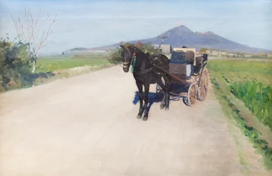 Egy nápolyi út, kb. 1872 (olaj, vászon)