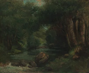 Egy patak az erdőben, kb. 1868-77.