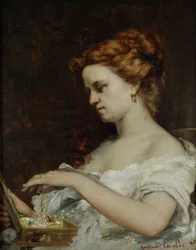 Ékszereket viselő nő, 1867