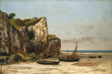 Strand Normandiában, kb. 18721875.
